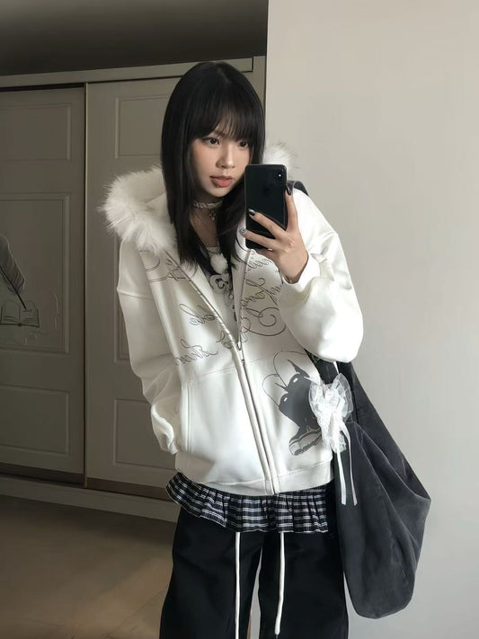 Murna Fur Collar Hoodie